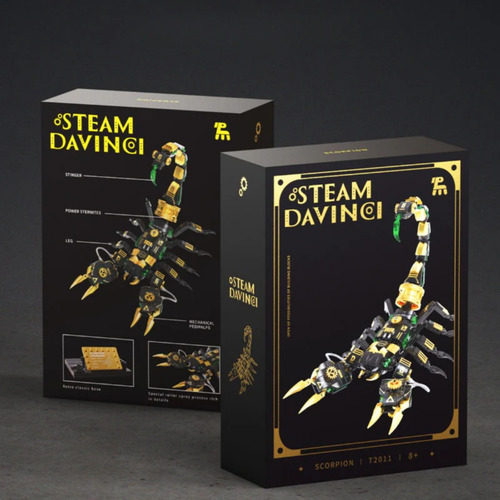 Bloques De Construcción Tuomu Escarabajo-línea Steam Davinci 504 Escorpión