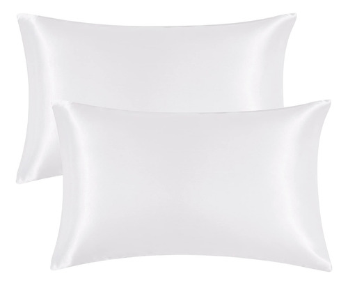 Juego De 2 Fundas De Almohada Con Cierre De Sobre Blanco
