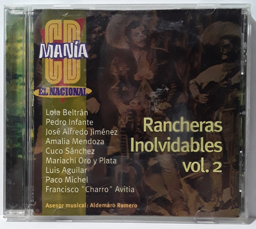 Cd Rancheras Inolvidables Vol. 2 - Varios Artistas Original