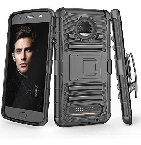 Moto Z2 Force Case Till Knight Armour Heavy Duty Fullbody Fu