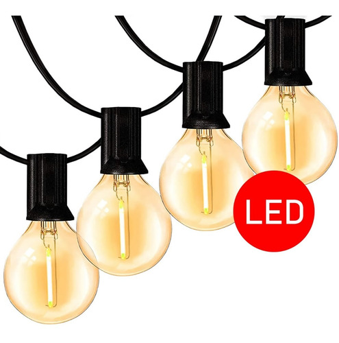 Imagen 1 de 9 de Extension Bombillos Vintage Led Exteriores Personalizada