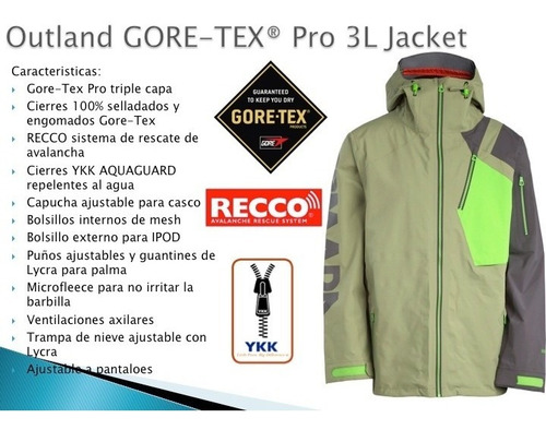Campera De Snowboard Hombre Armada Gore-tex 2017
