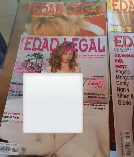 7 Revistas Eróticas Edad Legal Para Adultos (Usado)