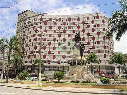 Imagem 4 de 23 de Gonzaga - Localização Privilegiada, Frente P/a Praça Independência. Apartamento 02 Dormitórios , Andar Alto, Vista Livre Total - Ap5836