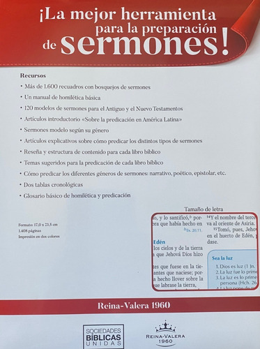 Imagen 4 de 9 de La Biblia Para La Predicación Reina Valera 1960