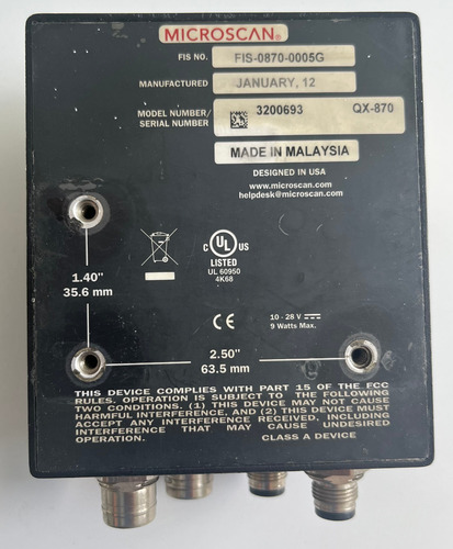 Microscan Qx-870 (Usado)