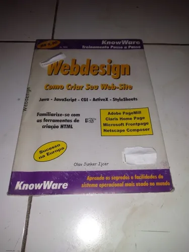 comprar Revista Como Criar Seu Web-site Webdesign Lacrada