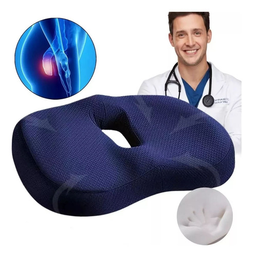 Cojin Dona Almohada Ortopédica Para Hemorroides Coxis Grande