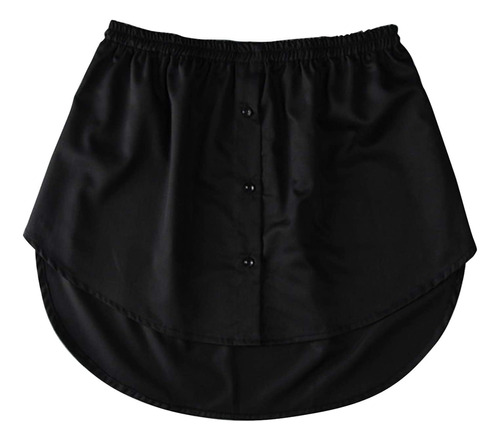 Minifalda Lower Sweep Con Abertura Ajustable, Color Negro