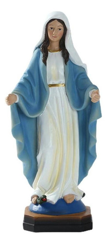 1pc Católico Virgen María Estatua Artesanía Figurina