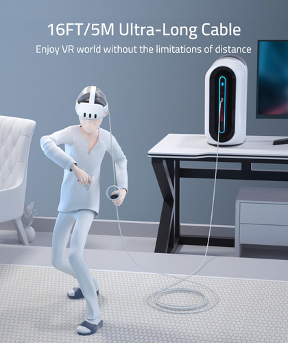 Cabo De Ligação Syntech 5m Compatível Com Meta/oculus Quest