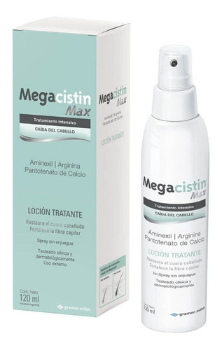 Locion Anticaida Megacistin Max Fortalecedora Pelo 120ml