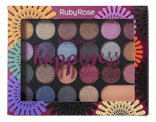 Paleta Ruby Rose Happiness 22 Tonos + Primer 