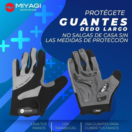 Guantes Completos Lavables Protección Bioseguridad Miyagi