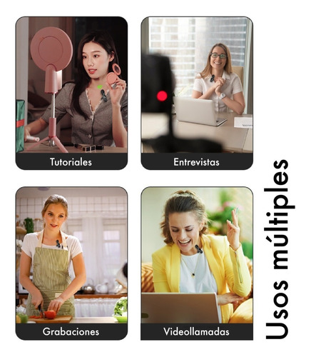 Microfono Corbatero Inalambrico 2 Mic Compatible iPhone