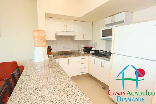Imagen 9 de 30 de Cad Acapulco Marqués 705. Depa De Playa Para 6 Personas. Servicio De Limpieza