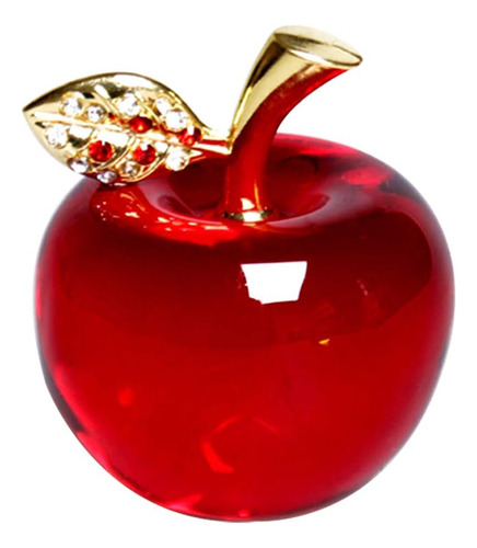 Figura De Manzana De Cristal, Pisapapeles, Regalos Ideales P