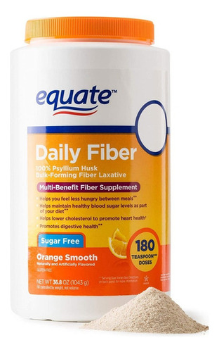 Fibra De Psyllium 1043g - Equate - - Unidad a $318