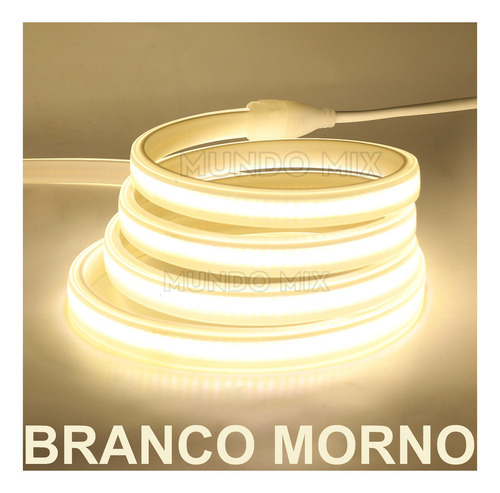 25mts Mangueira Fita Led Cob Ip67 280leds 18w Por Metro Cor