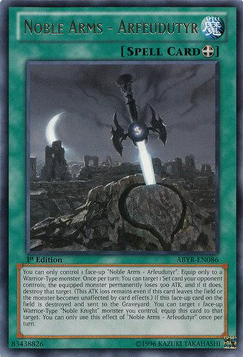 Yu-gi-oh! - Armas Nobles - Arfeudutyr (abyr-en086) - Abyss R