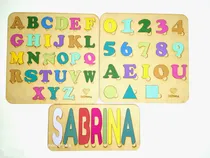Comprar Abecedario+números Encastre+ Nombre Encastre