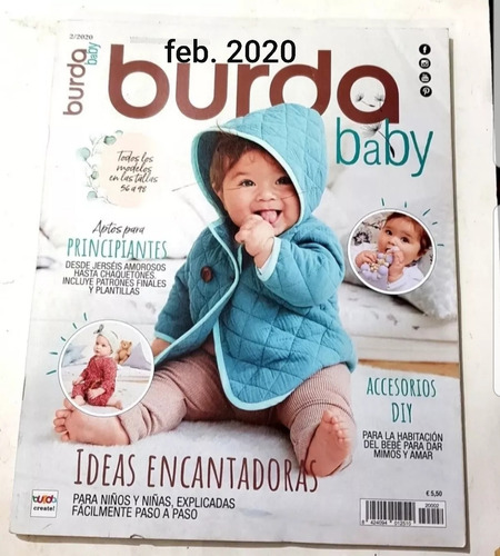 Burda Bebé Febrero 2020 Patrones Nuevos,82 Páginas.