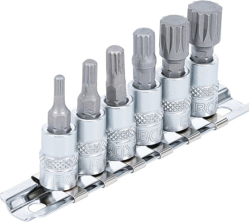 Juego De 6 Piezas De Dados Con Punta 1/4 Xzn, M4 - M12 Bgs