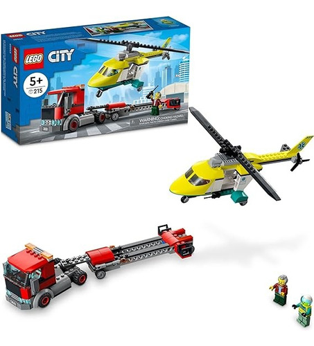Lego City 60343 Transporte De Helicoptero De Rescate