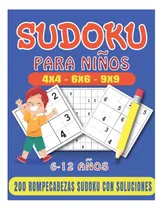 Comprar Libro: Sudoku Para Niños 6-12 Años: 200 Rompecabezas Sudoku