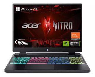 Acer Nitro 16 Laptop Para Juegos | Cpu Amd Ryzen 7 7840hs