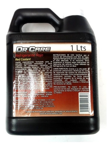 Refrigerante Rojo Dr. Care 1 Litro