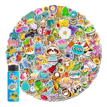 Comprar Calcomanias Termos Agua 300 Calcomanias Vinilo Niñas