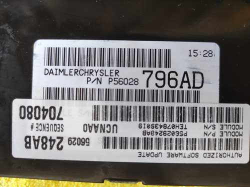 Pcm Ecu Computadora Dodge Ram 1500 4.7 2004 (Usado)
