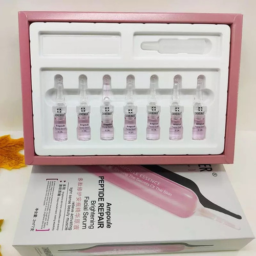 Kit De 7 Ampollas Para Dermapen Peptido Brillo Y Poros Momento De Aplicación Día Tipo De Piel Mixta