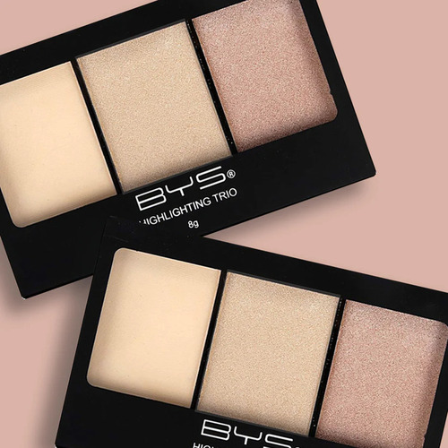 Trío De Iluminadores Bys Paleta Glow Natural Y Radiante Multicolor