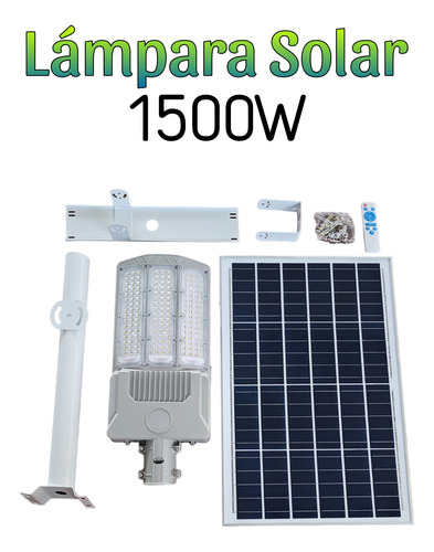 Lámpara Solar 1500w Gris