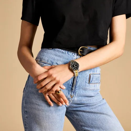 Reloj Fossil Dive Es5349 De Acero Inoxidable Azul Para Mujer