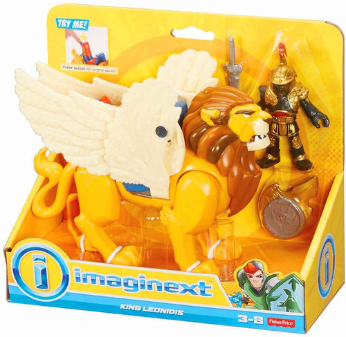 Imaginext Leonidas Y Leon Alado Set Fisher Price Eeuu Mattel