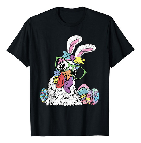 Playera Gallina Pascua, Camiseta Diseño Divertido