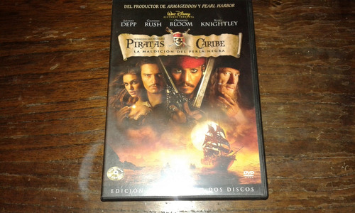 2 Dvd Orig Piratas Del Caribe 1 La Maldicion Del Perla Negra