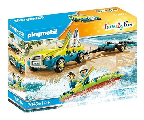 Playmobil - Buggy Com Reboque E Canoa