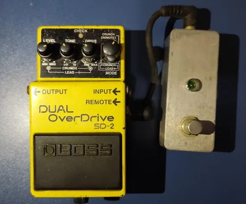 Pedal Boss Dual Overdrive Sd-2 + Footswitch + 2 Cabinhos P10