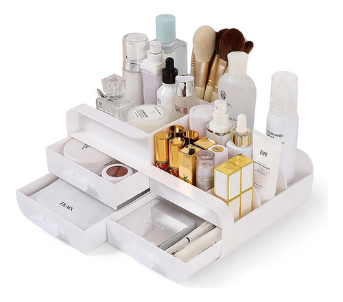 Haspinh Caja De Almacenamiento De Cosmeticos Con 3 Cajones,