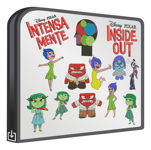 Intensamente Set 13 Matrices Bordadora Patrones Bordar Ropa