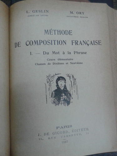 Imagen 6 de 10 de France * Du Mot A La Phase * Gurnier Geslin Ory * 1930/1937