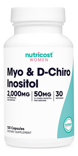 Nutricost Myo & D-chiro Inositol 120 Capsulas Eg Q29 Sabor Sin Sabor
