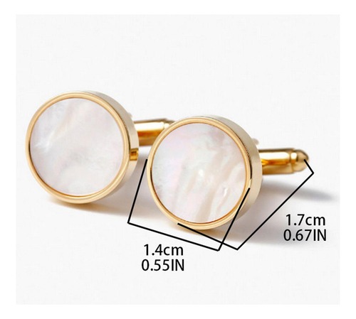 Gemelos Clásicos Para Hombre, Simplemente Accesorios, Oro