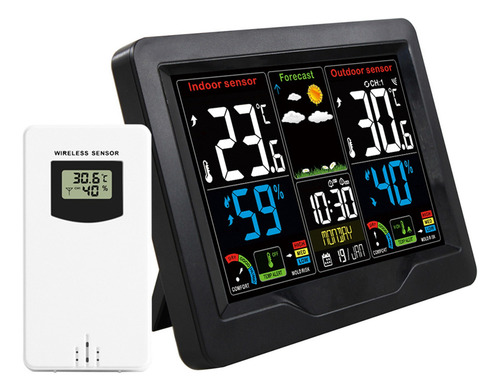 . Reloj Inalámbrico Con Estación Meteorológica Para Int/ext.