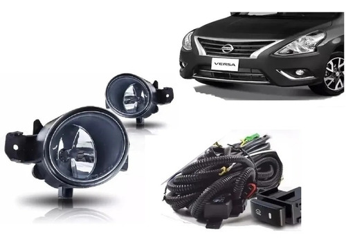 Kit Faros Niebla Nissan Versa 2015 Al 2019 Calidad Original 