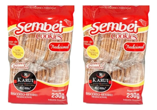 Biscoito Sembei Tradicional Karui - Kit 2 Unidades De 230g